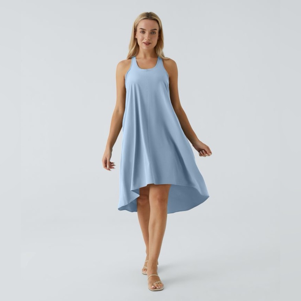 HALARA Breezeful Raceback Hi lo Midi Flowy dress - size small